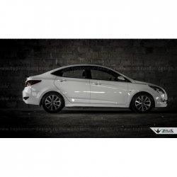 4 999 р. Пороги накладки TopKontur Design KIA Rio 3 QB хэтчбек 5 дв. рестайлинг (2015-2017) (Неокрашенные)  с доставкой в г. Вологда. Увеличить фотографию 13