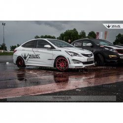 4 999 р. Пороги накладки TopKontur Design KIA Rio 3 QB хэтчбек 5 дв. рестайлинг (2015-2017) (Неокрашенные)  с доставкой в г. Вологда. Увеличить фотографию 4