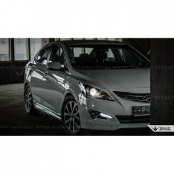 4 999 р. Пороги накладки TopKontur Design KIA Rio 3 QB хэтчбек 5 дв. рестайлинг (2015-2017) (Неокрашенные)  с доставкой в г. Вологда. Увеличить фотографию 10