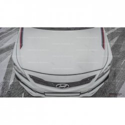 1 499 р. Реснички на фары HS1 Hyundai Solaris RBr седан дорестайлинг (2010-2014) (Неокрашенные)  с доставкой в г. Вологда. Увеличить фотографию 3
