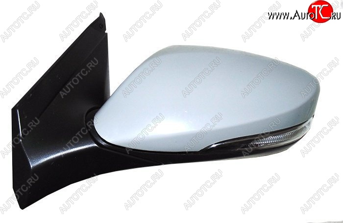 2 559 р. Боковое левое зеркало заднего вида SAT (поворот, 5 контактов) Hyundai Solaris RBr седан дорестайлинг (2010-2014) (Неокрашенное)  с доставкой в г. Вологда