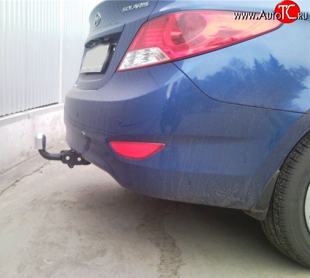 9 499 р. Фаркоп NovLine Hyundai Solaris RBr седан дорестайлинг (2010-2014)  с доставкой в г. Вологда