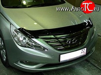 539 р. Дефлектор капота NovLine Hyundai Sonata YF (2009-2014)  с доставкой в г. Вологда