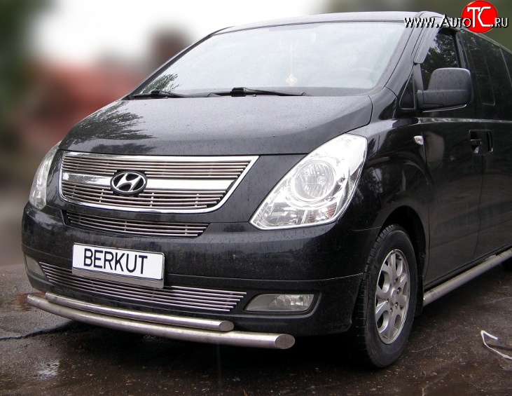 4 799 р. Декоративная вставка решетки радиатора Berkut Hyundai Starex/Grand Starex/H1 TQ рестайлинг (2014-2018)  с доставкой в г. Вологда