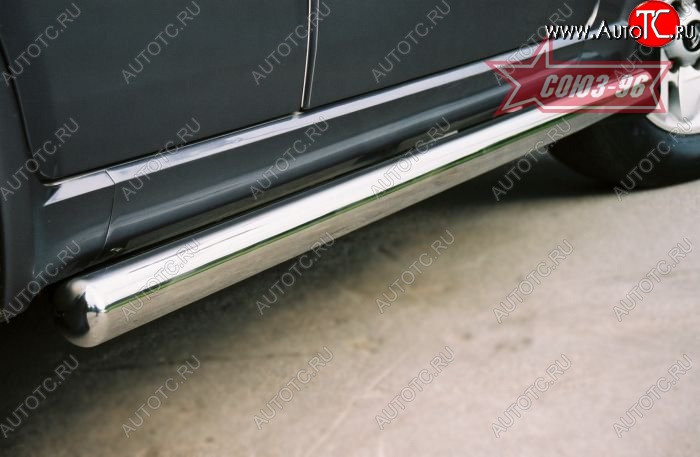 12 194 р. Защита порогов Souz-96 (d76) Hyundai Terracan HP рестайлинг (2004-2007)  с доставкой в г. Вологда