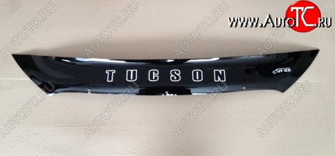 999 р. Дефлектор капота Russtal (короткий) Hyundai Tucson LM (2010-2017)  с доставкой в г. Вологда