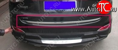 4 199 р. Накладка на крышку багажника СТ Hyundai Tucson LM (2010-2017)  с доставкой в г. Вологда
