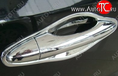 2 149 р. Накладки под ручки дверей (мыльницы) СТ Hyundai Tucson LM (2010-2017) (Неокрашенные)  с доставкой в г. Вологда