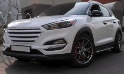 9 649 р. Решётка радиатора CT Hyundai Tucson LM (2010-2017) (Неокрашенная)  с доставкой в г. Вологда. Увеличить фотографию 5