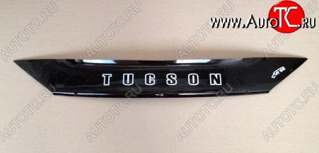 999 р. Дефлектор капота Russtal (короткий) Hyundai Tucson TL дорестайлинг (2015-2018)  с доставкой в г. Вологда