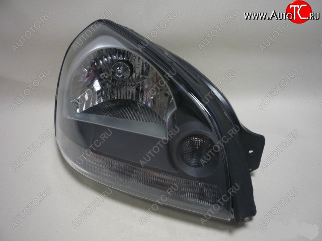 3 449 р. Фара BRIGHTROAD (черная, правая) Hyundai Tucson JM (2004-2010)  с доставкой в г. Вологда