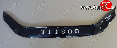 999 р. Дефлектор капота (без клыков) Russtal Hyundai Tucson JM (2004-2010)  с доставкой в г. Вологда