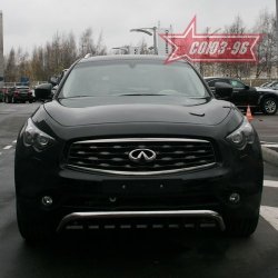 29 384 р. Защита переднего бампера Souz-96 (d60) INFINITI EX35 J50 (2007-2013)  с доставкой в г. Вологда. Увеличить фотографию 2