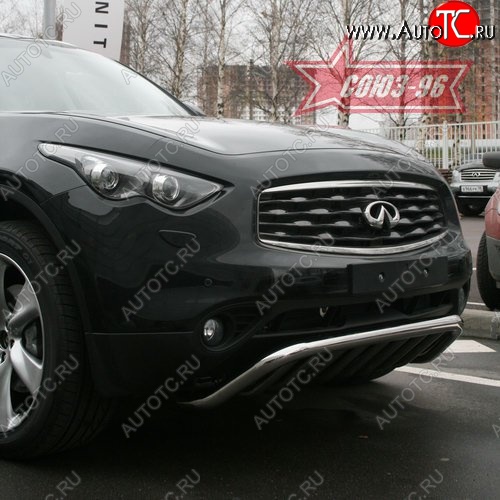 29 384 р. Защита переднего бампера Souz-96 (d60) INFINITI EX35 J50 (2007-2013)  с доставкой в г. Вологда