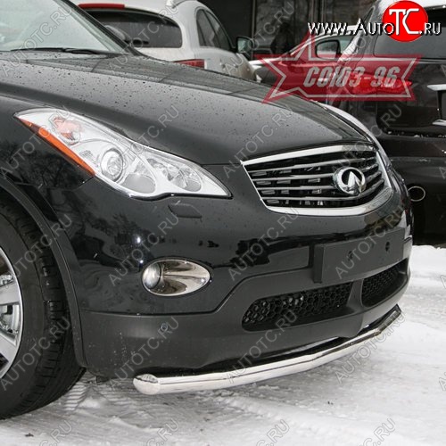 14 624 р. Защита переднего бампера одинарная Souz-96 (d60) INFINITI EX35 J50 (2007-2013)  с доставкой в г. Вологда