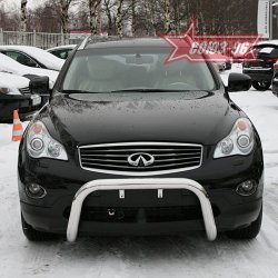 21 464 р. Защита переднего бампера Souz-96 (d76) INFINITI EX35 J50 (2007-2013)  с доставкой в г. Вологда. Увеличить фотографию 2