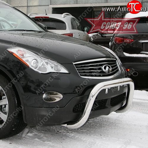 21 464 р. Защита переднего бампера Souz-96 (d76) INFINITI EX35 J50 (2007-2013)  с доставкой в г. Вологда