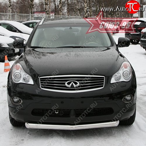 15 299 р. Защита переднего бампера одинарная Souz-96 (d76) INFINITI EX35 J50 (2007-2013)  с доставкой в г. Вологда