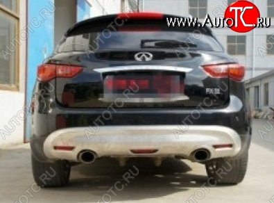 17 299 р. Накладка на задний бампер CT INFINITI FX35 S50 дорестайлинг (2002-2005) (Неокрашенная)  с доставкой в г. Вологда