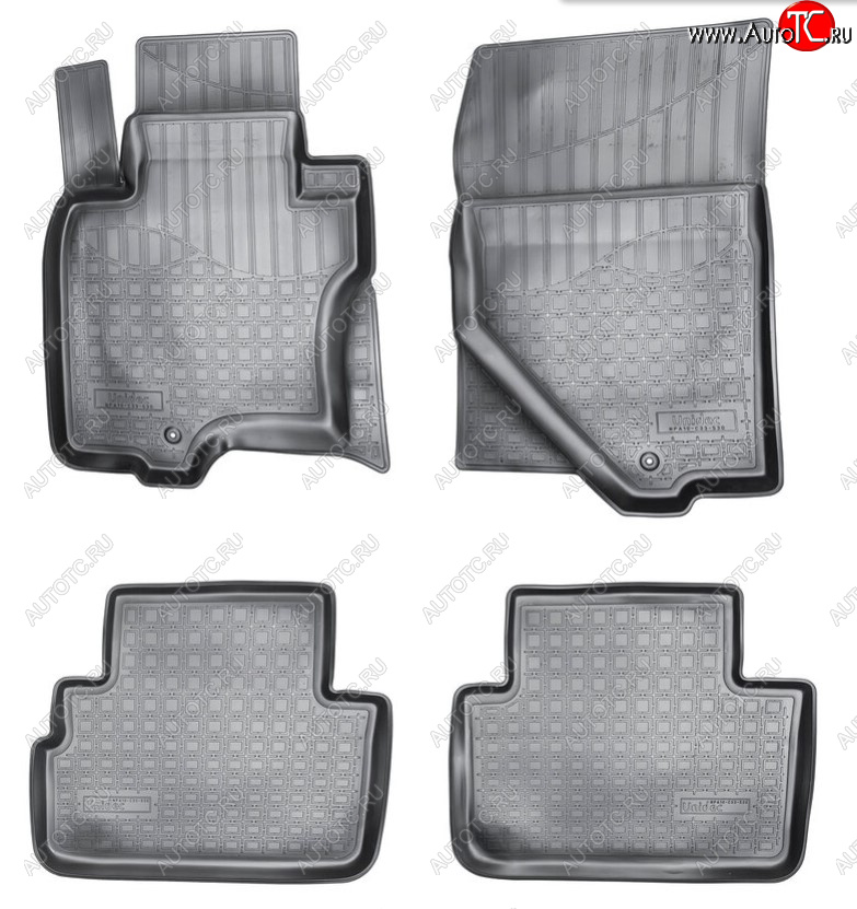 2 989 р. Комплект салонных ковриков Norplast Unidec INFINITI QX70 S51 (2013-2020) (Цвет: черный)  с доставкой в г. Вологда