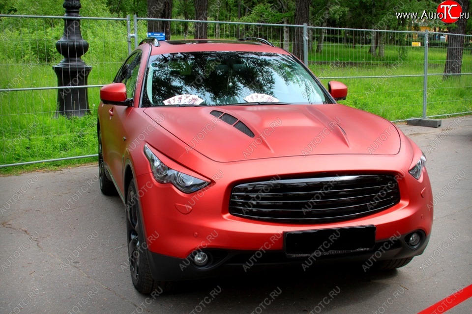 7 949 р. Решетка радиатора MzSpeed INFINITI FX50 S51 дорестайлинг (2008-2011) (Неокрашенная)  с доставкой в г. Вологда