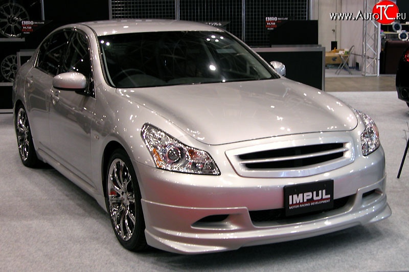 23 899 р. Накладка на передний бампер Impul INFINITI G35 V36 седан (2006-2015) (Неокрашенная)  с доставкой в г. Вологда