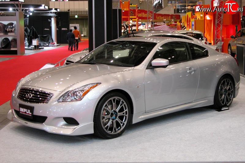 24 999 р. Комплект порогов Impul INFINITI G37 V36 седан рестайлинг (2008-2014) (Неокрашенные)  с доставкой в г. Вологда
