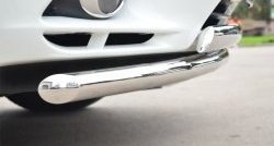 12 999 р. Защита переднего бампера (2 трубыØ75х42 и 63 мм, нержавейка) Russtal INFINITI JX35 (2012-2014)  с доставкой в г. Вологда. Увеличить фотографию 2
