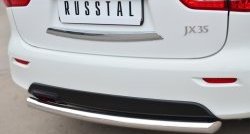 14 999 р. Одинарная защита заднего бампера из трубы диаметром 63 мм SLITKOFF INFINITI JX35 (2012-2014)  с доставкой в г. Вологда. Увеличить фотографию 2