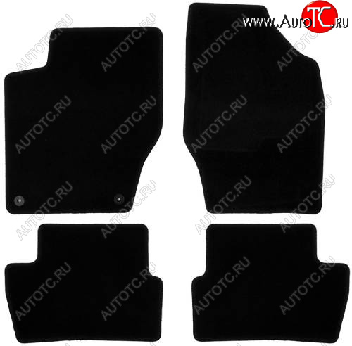 107 р. Текстильные коврики салона АКПП Klever Econom INFINITI JX35 (2012-2014) (Черные)  с доставкой в г. Вологда
