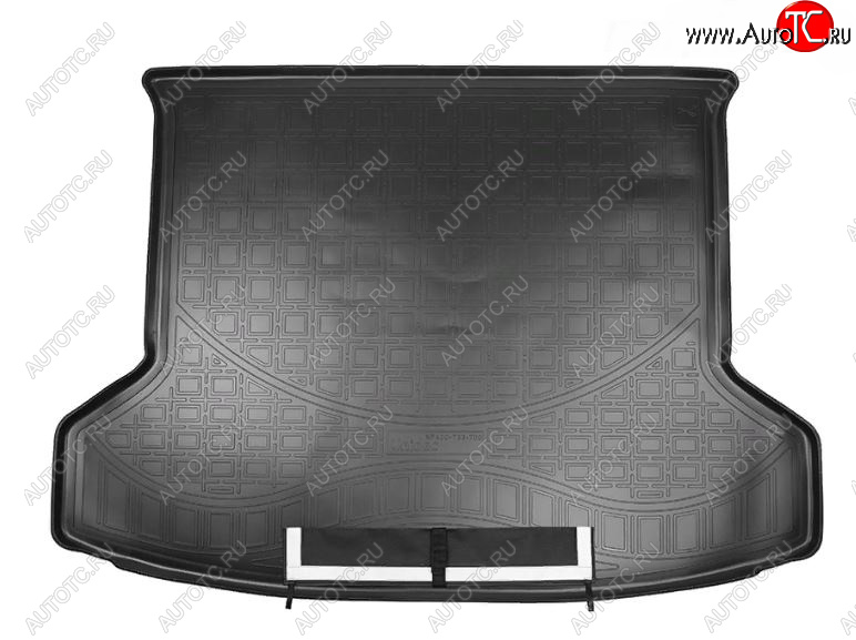 3 199 р. Коврик багажника Norplast Unidec INFINITI Qx50 J55 (2017-2022) (Черный, с погрузочным ковриком (фартуком))  с доставкой в г. Вологда