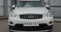 19 549 р. Одинарная защита переднего бампера диаметром 63 мм SLITKOFF INFINITI Qx50 J50 дорестайлинг (2013-2016)  с доставкой в г. Вологда. Увеличить фотографию 4