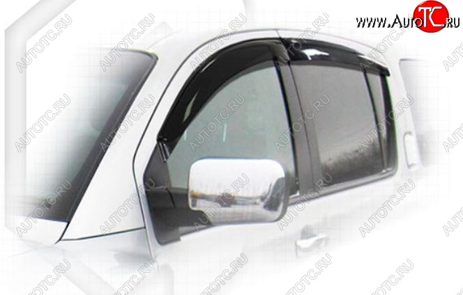 2 299 р. Дефлектора окон CA-Plastiс INFINITI QX56 JA60 дорестайлинг (2004-2007) (Classic полупрозрачный, Без хром.молдинга)  с доставкой в г. Вологда