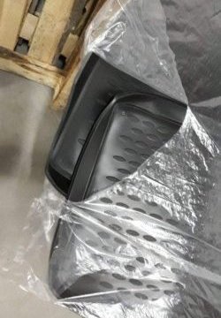 2 999 р. Комплект ковриков в багажник Element (полиуретан, 2 шт.) INFINITI QX56 JA60 дорестайлинг (2004-2007) (черный)  с доставкой в г. Вологда. Увеличить фотографию 3