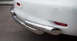 20 099 р. Защита заднего бампера (Ø76 мм, нержавейка) SLITKOFF INFINITI QX56 Z62 (2010-2013)  с доставкой в г. Вологда. Увеличить фотографию 3