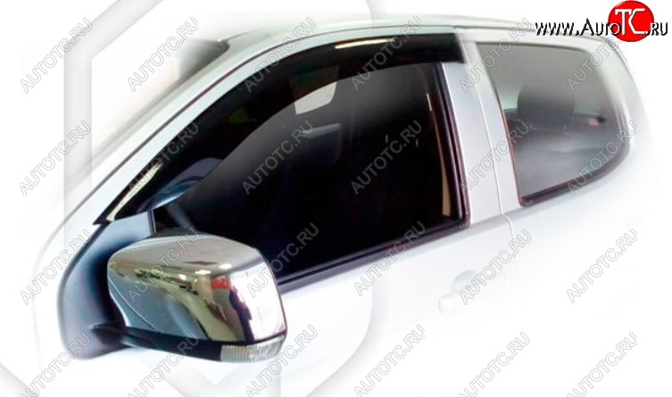 1 839 р. Дефлектора окон CA-Plastiс  Isuzu D-Max  RT85 ExtendedCab (2011-2017) дорестайлинг (classic полупрозрачный, Без хром.молдинга)  с доставкой в г. Вологда
