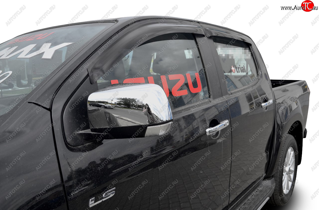 2 999 р. Дефлектора окон SIM Isuzu D-Max RT85,TFR DoubleCab рестайлинг (2015-2021)  с доставкой в г. Вологда