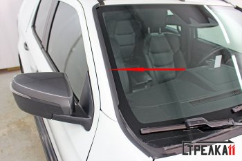 1 699 р. Водостоки (дефлектора) лобового стекла Стрелка 11 Isuzu D-Max RG DoubleCab (2020-2023)  с доставкой в г. Вологда. Увеличить фотографию 2
