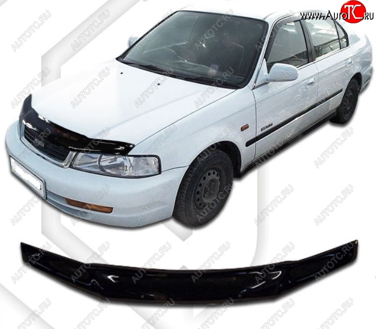 1 999 р. Дефлектор капота CA-Plastic Isuzu Gemeni JM4, JM5, JM6 (1997-2000) (Classic черный, Без надписи)  с доставкой в г. Вологда