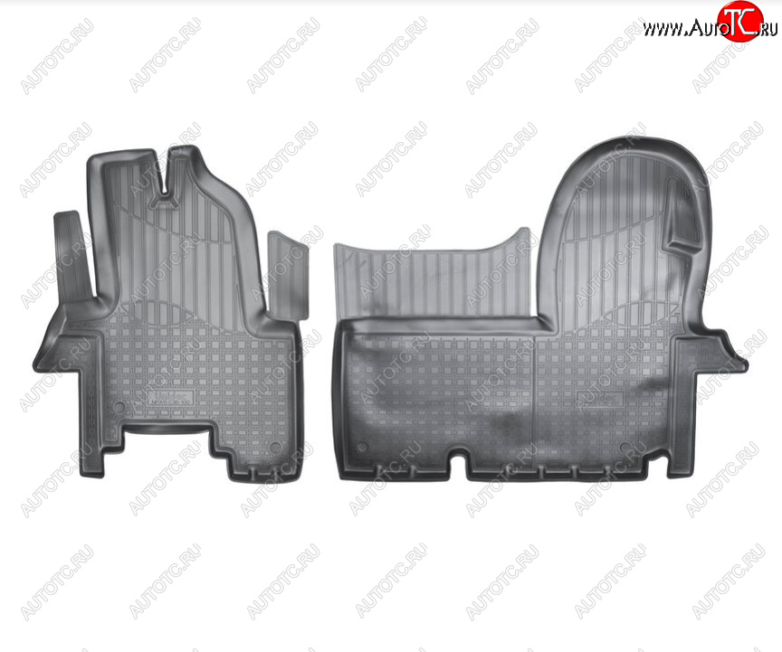 2 499 р. Комплект ковриков в салон Norplast Unidec Iveco Daily (2011-2014) (Цвет: черный)  с доставкой в г. Вологда