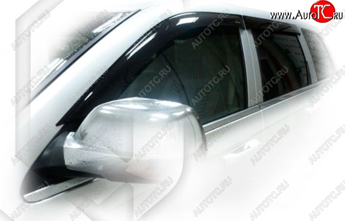 1 999 р. Дефлектора окон CA-Plastic  Jeep Grand Cherokee  WK (2004-2010) (Classic полупрозрачный, Без хром.молдинга)  с доставкой в г. Вологда