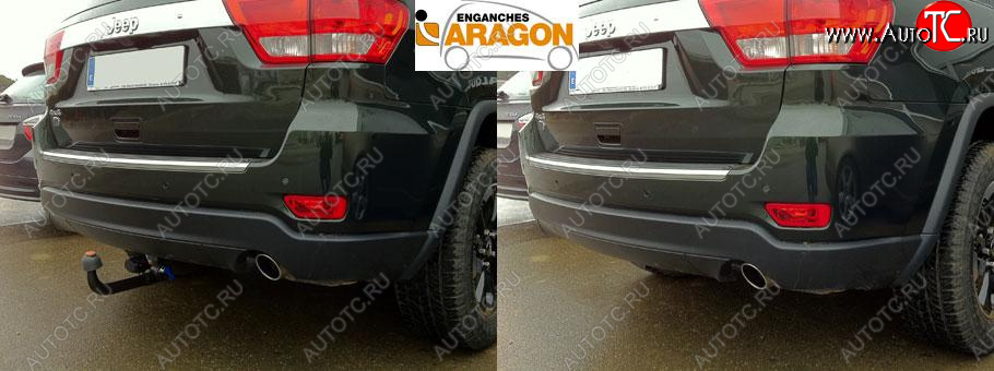14 799 р. Фаркоп Aragon.(шар V) Jeep Grand Cherokee WK2 1-ый рестайлинг (2013-2018)  с доставкой в г. Вологда