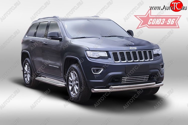 8 279 р. Декоративный элемент воздухозаборника Souz-96 (d16) Jeep Grand Cherokee WK2 дорестайлинг (2010-2013)  с доставкой в г. Вологда
