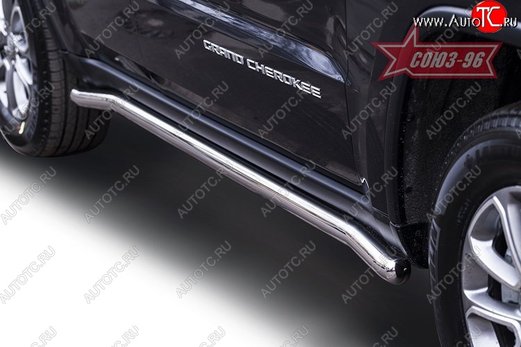 12 734 р. Защита порогов Souz-96 (d60) Jeep Grand Cherokee WK2 дорестайлинг (2010-2013)  с доставкой в г. Вологда