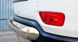 14 599 р. Одинарная защита заднего бампера из трубы диаметром 76 мм SLITKOFF Jeep Grand Cherokee WK2 дорестайлинг (2010-2013)  с доставкой в г. Вологда. Увеличить фотографию 3