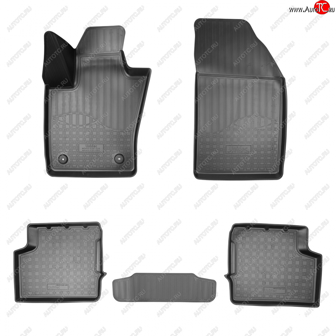 2 899 р. Коврики салона Norplast Unidec Jeep Renegade 1 BU дорестайлинг (2014-2020) (черные)  с доставкой в г. Вологда