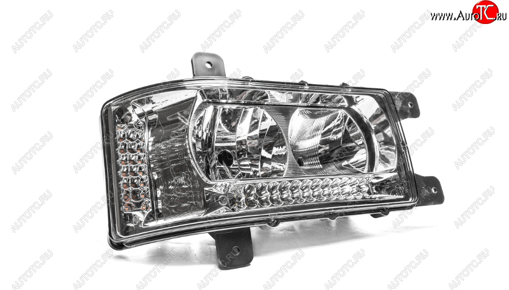 8 999 р. Правая фара в сборе (с ДХО LED, Н/О) АвтоЭлектрика КамАЗ 4308 рестайлинг (2010-2025)  с доставкой в г. Вологда
