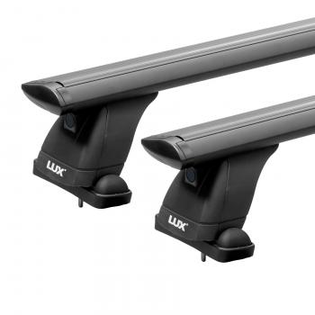 15 889 р. Багажник на крышу без рейлингов сборе LUX  KIA K5  DL (2019-2022) (дуги аэро-трэвэл 130 см, без замка, черный)  с доставкой в г. Вологда. Увеличить фотографию 2