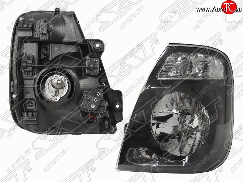 4 199 р. Левая передняя фара SAT (левая, черная)  KIA Bongo  4 PU (2012-2025) рестайлинг  с доставкой в г. Вологда