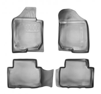Комплект ковриков в салон Norplast Unidec KIA Carens UN (2006-2013) (Цвет: черный)